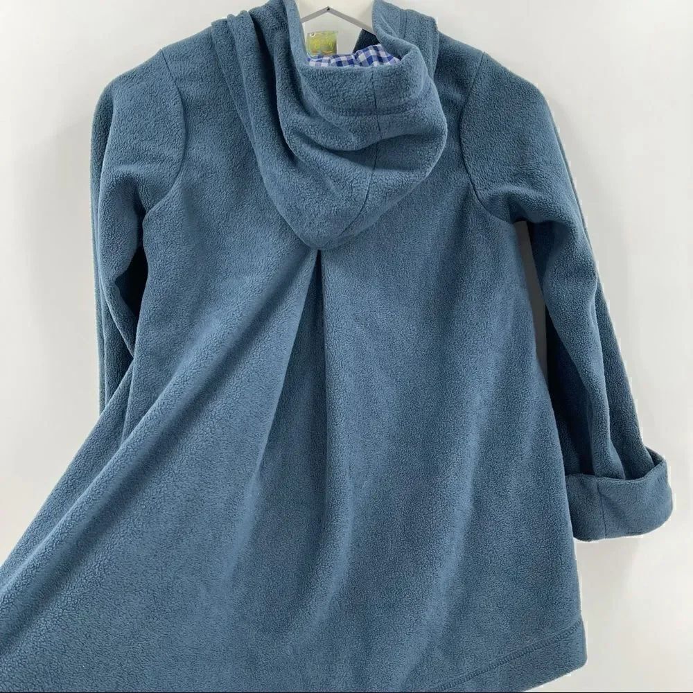 Maria Elena embroidered fleece swing coat